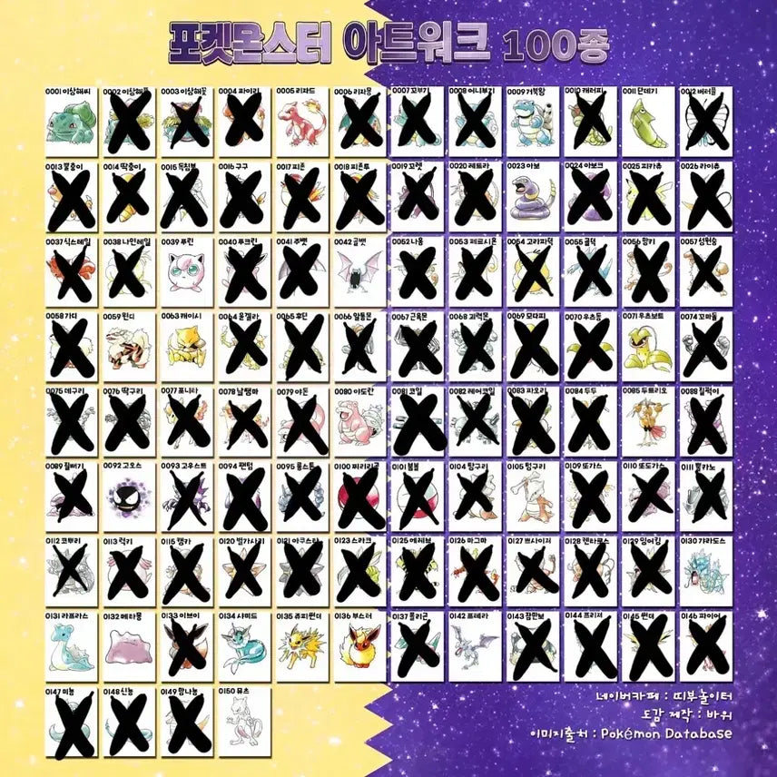 [BUNJANG] Pokemon Artwork Bread Tag Stickers Bundle / 포켓몬 아트워크 띠부씰 판매 &amp; 교환