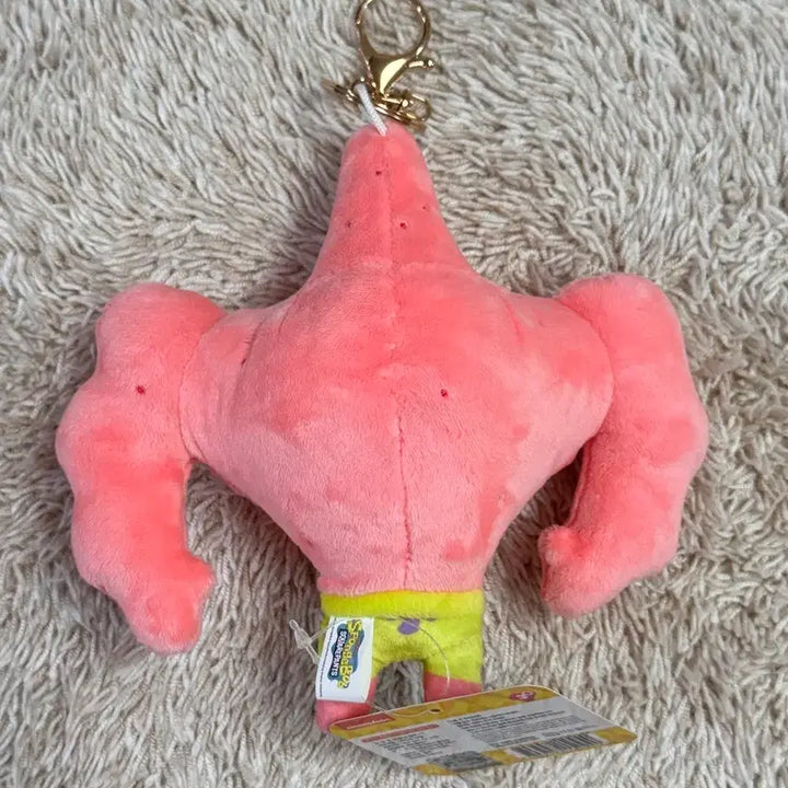 [BUNJANG] SpongeBob Patrick Muscle Keyring Plush Doll / 스폰지밥 뚱이 머슬 키링 인형