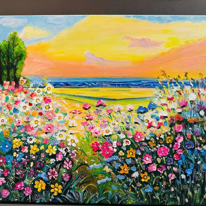 [BUNJANG] Flower and Landscape Painting (Canvas) / 꽃이핀. 풍경화(캔버스)