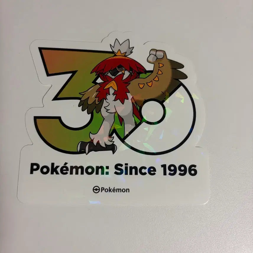 [BUNJANG] Pokemon 30th Anniversary Logo Sticker - Hisuian Zamazenta / 포켓몬스터 30주년 로고 스티커 모크나이퍼 히스이