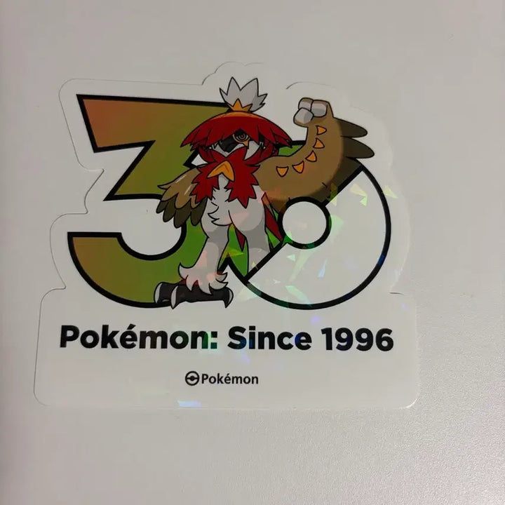 [BUNJANG] Pokemon 30th Anniversary Logo Sticker - Hisuian Zamazenta / 포켓몬스터 30주년 로고 스티커 모크나이퍼 히스이