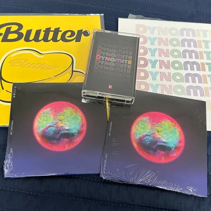 [BUNJANG] BTS Butter, Dynamite, My Universe Vinyl &amp; Cassette Bundle Set / 방탄소년단 Butter / Dynamite / My universe 양도