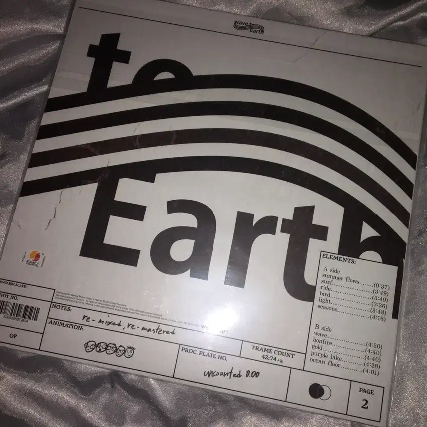 [BUNJANG] Wave to Earth uncounted 0.00 LP Transparent Blue Color Vinyl (Sealed) / 웨이브투어스 wave to earth LP 미개봉