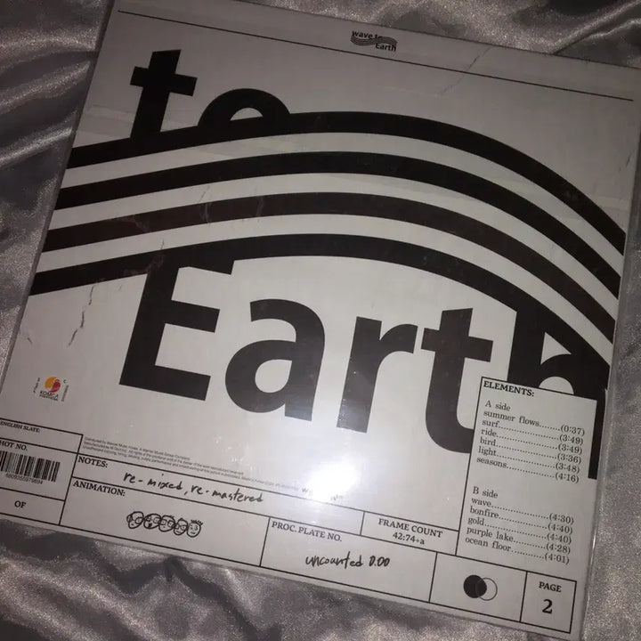 [BUNJANG] Wave to Earth uncounted 0.00 LP Transparent Blue Color Vinyl (Sealed) / 웨이브투어스 wave to earth LP 미개봉