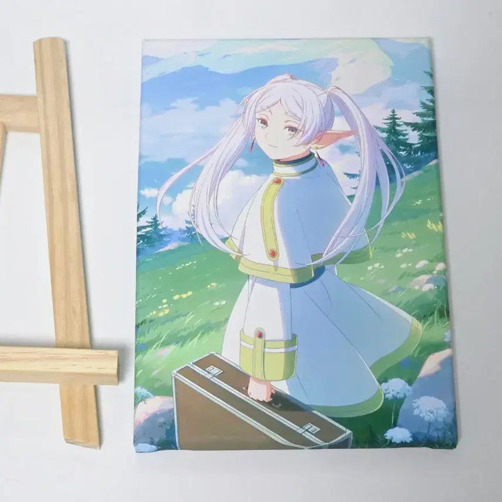 [BUNJANG] Frieren Japan Exhibition Canvas Fine Board Easel / 프리렌 일본 전시회 캔버스 파인보드 이젤