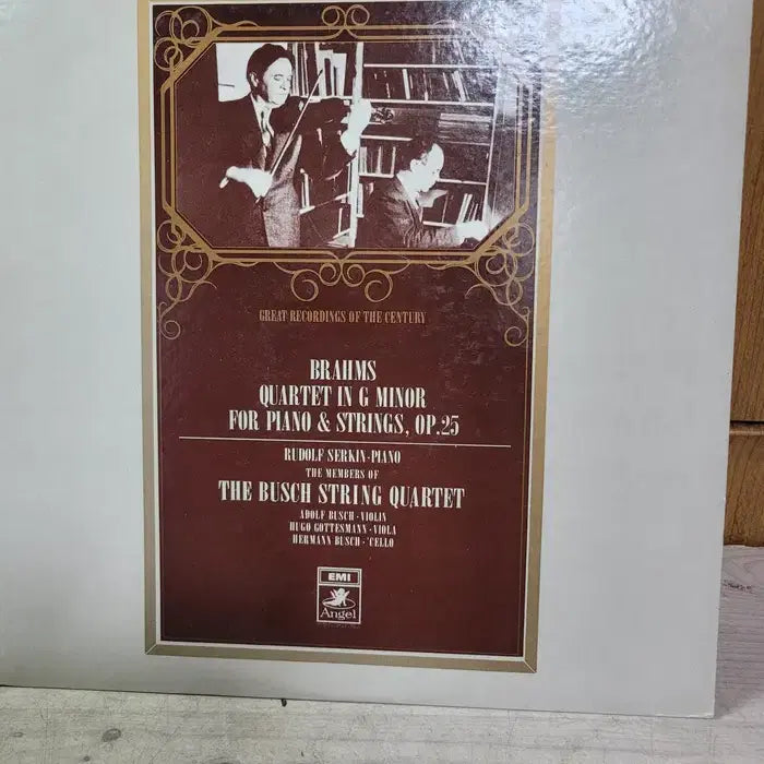 [BUNJANG] Brahms Piano Quartet No. 1 Op. 25 by Busch Quartet &amp; Rudolf Serkin Vinyl Record / 민트급 엘피/클래식 - 브람스/부쉬 콰르텟 &amp; 루돌프 제르킨
