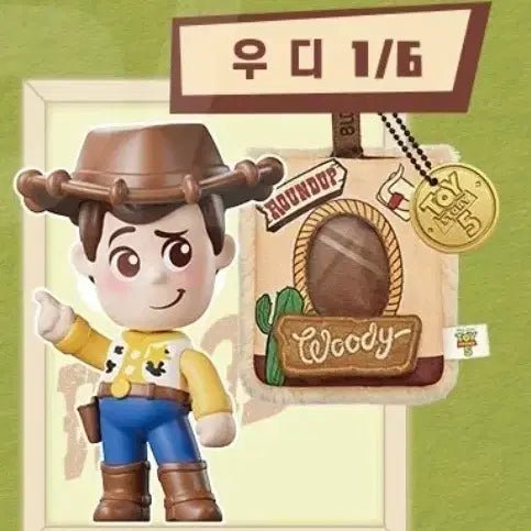 [BUNJANG] Blocky Toy Story Woody Memories Keyring / 블로키 토이스토리 우디 메모리즈키링