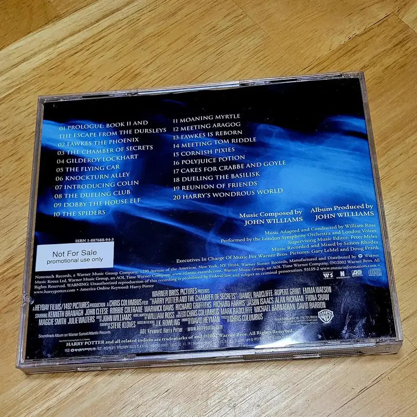 [BUNJANG] Harry Potter and the Chamber of Secrets Promo OST CD / 택포) 해리포터 비밀의 방 promo ost cd