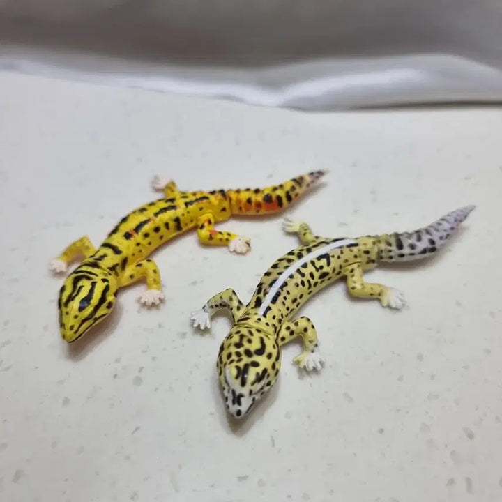 [BUNJANG] Kaiyodo Choco Egg Leopard Gecko Figure Set (2 Types) / 카이요도 초코에그 레오파드게코 도마뱀 피규어 2종 세트