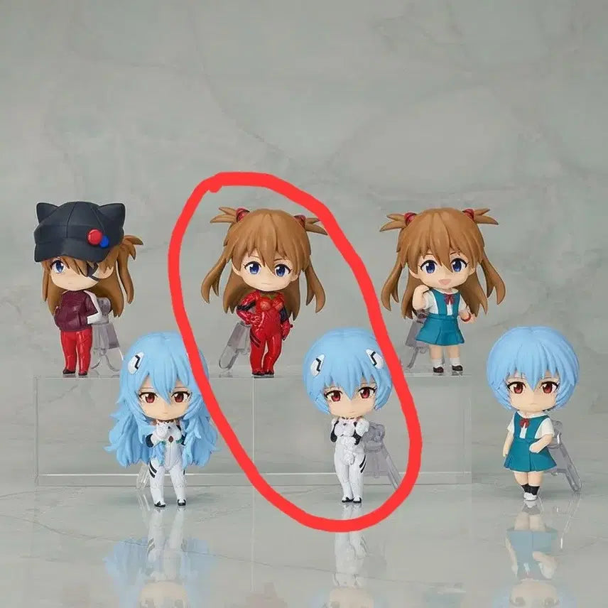 [BUNJANG] Evangelion Nendoroid Surprise Rei &amp; Asuka Plugsuit Ver. Figures (Set) / 에반게리온 넨도로이드 서프라이즈 레이 아스카 플러그 슈트