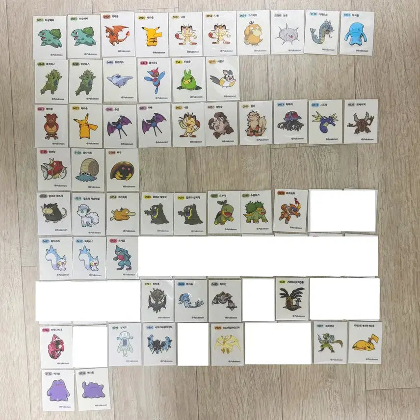 [BUNJANG] Pokemon Sticker Collection / (판매)포켓몬 띠부씰