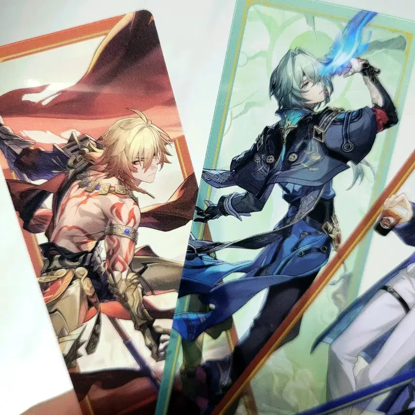 [BUNJANG] Honkai Star Rail Sushiro Bookmarks (Pai-non, Anaxsa, Mai-day) Set / 붕괴 스타레일 스시로 책갈피 파이논 아낙사 마이데이 세트