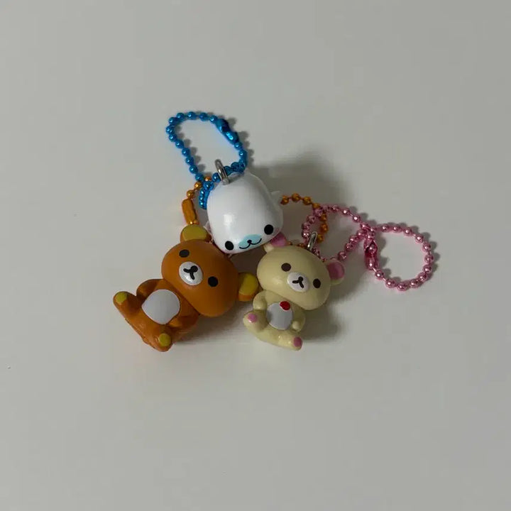 [BUNJANG] San-X Mamegoma, Rilakkuma, Korilakkuma Bundle Set Keychain / (일괄)산엑스 유니버스 구미 마메고마 리락쿠마 코리락쿠마 키링