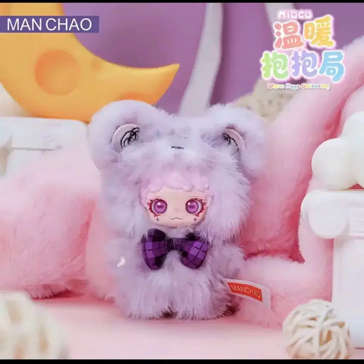[BUNJANG] Mioko Warm Hug Plush Set (White Bear &amp; Purple Bear) / 미오코 따뜻한 포옹 2개 일괄