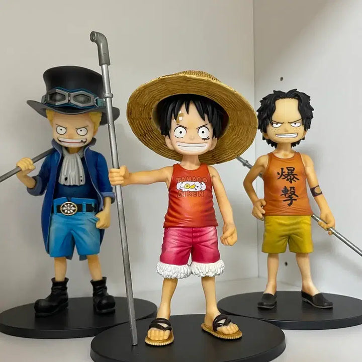 [BUNJANG] One Piece DXF Grandline Children Luffy, Ace, Sabo 3-Figure Set / [3종세트]원피스 DXF 그랜드라인 칠드런 루피/에이스/사보 피규어 양품