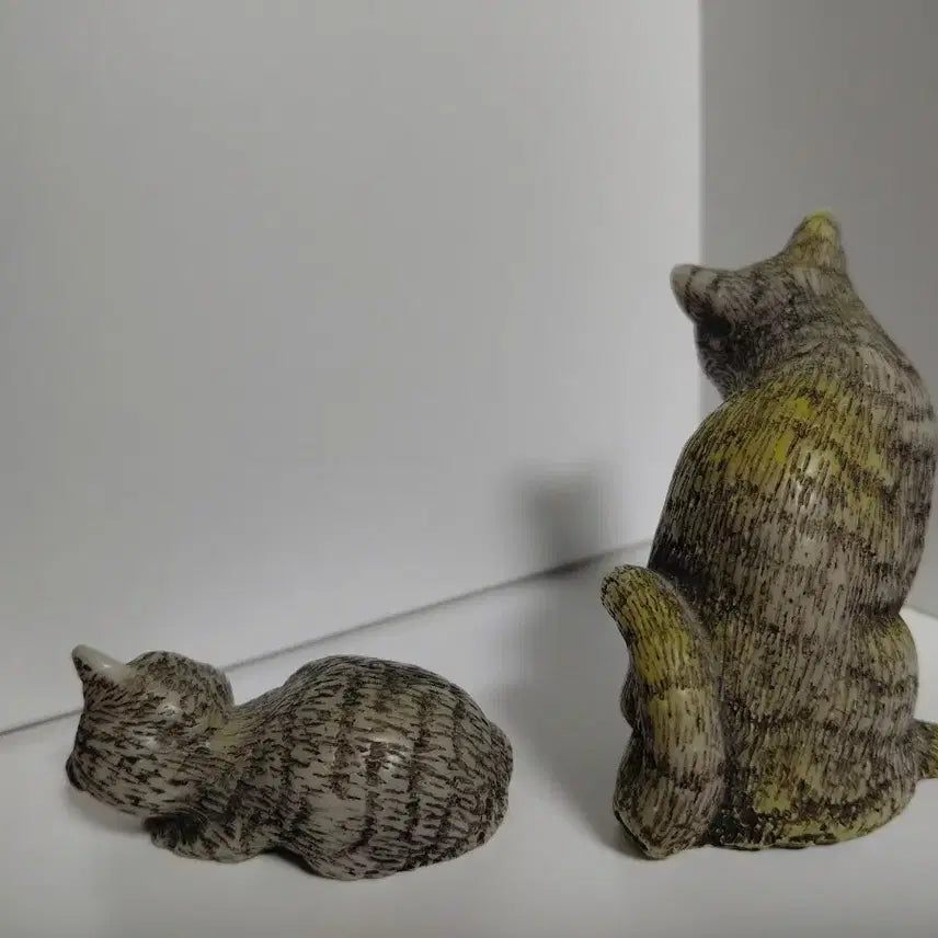 [BUNJANG] A. Lucchesi Vintage Resin Mother and Kitten Figurine / Vintage) 이태리 A.Lucchesi작가의빈티지레진 엄마와아기고양이