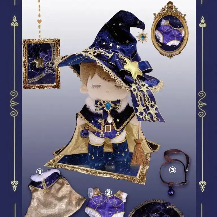[BUNJANG] 3 Moon Starry Night Little Witch 20cm Doll Clothes (Unowned Property) / 3문 별밤 꼬마마녀 (20cm 솜인형 옷) 무속성