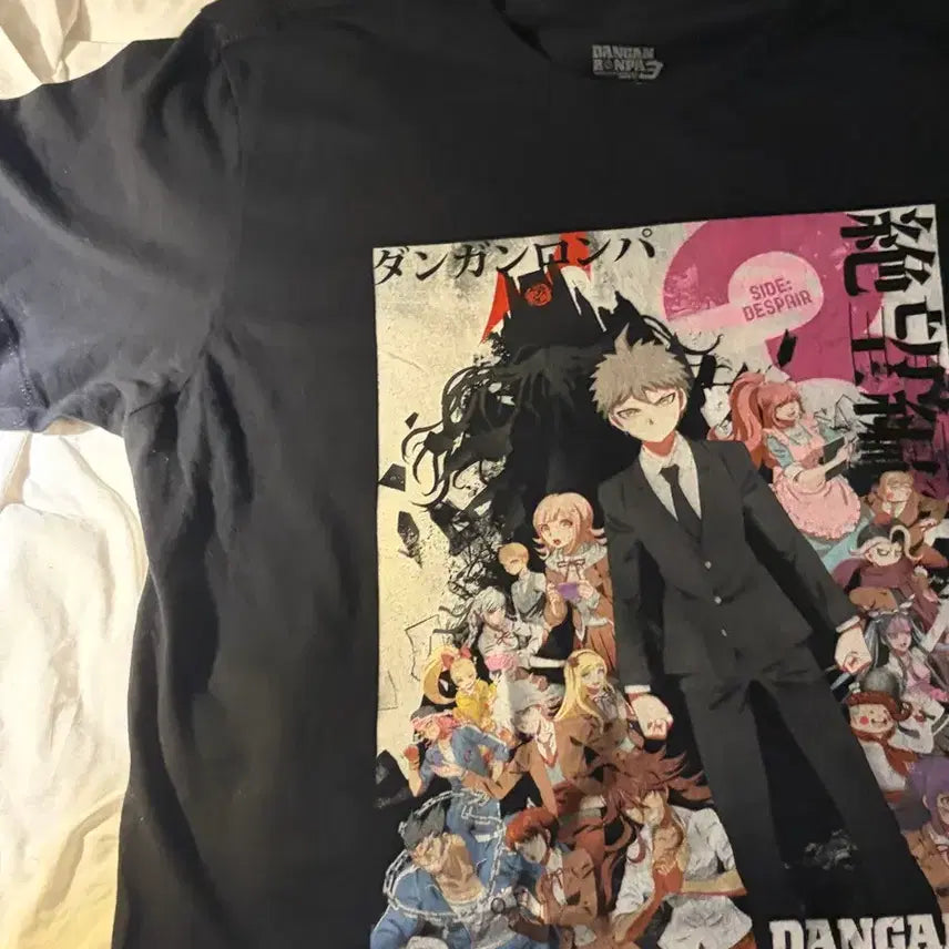 [BUNJANG] Danganronpa Series Official T-Shirt / [L] 단간론파 시리즈 오피셜 애니 반팔 티셔츠 빈티지 만화 카툰