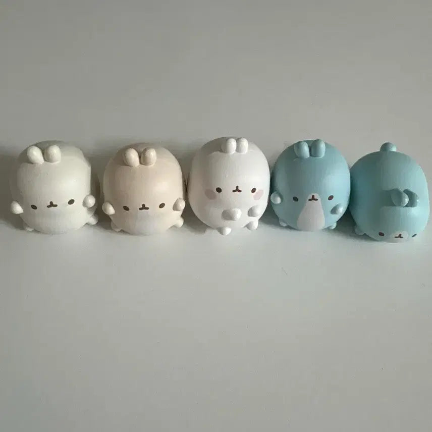 [BUNJANG] Molang Figurines 5-Piece Set / 몰랑이 피규어 5종 세트