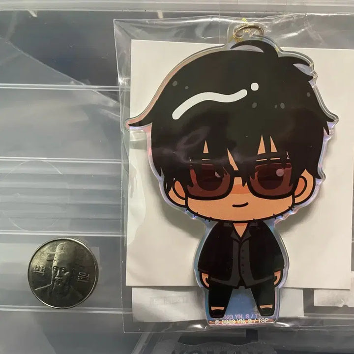 [BUNJANG] Trigun Vash the Stampede Holo Aurora Acrylic Keychain / 트라이건 울프우드 홀로그램(오로라) 아크릴 키링