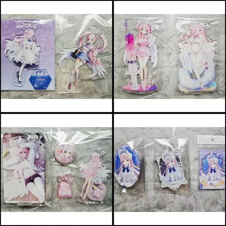 [BUNJANG] Blue Archive Mika Acrylic Stand, Diorama, Keychain, Badge, Trophy Bundle Set / 블루아카이브 미카 아크릴, 디오라마, 키홀더, 뱃지, 트로피 등 일괄