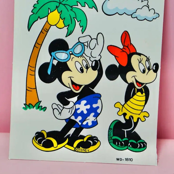 [BUNJANG] Unitech Disney Minnie Mouse Stickers 90s / [고전문구] 유니테크 디즈니 미니미우스 스티커 90년대