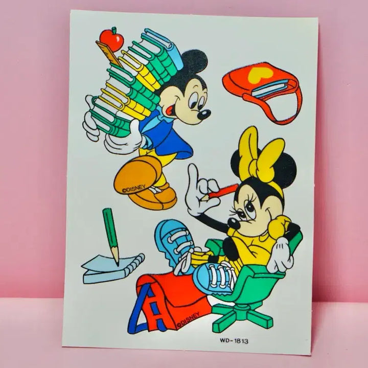 [BUNJANG] Unitech Disney Mickey Mouse Stickers (1990s) / [고전문구] 유니테크 디즈니 미키마우스 스티커 90년대
