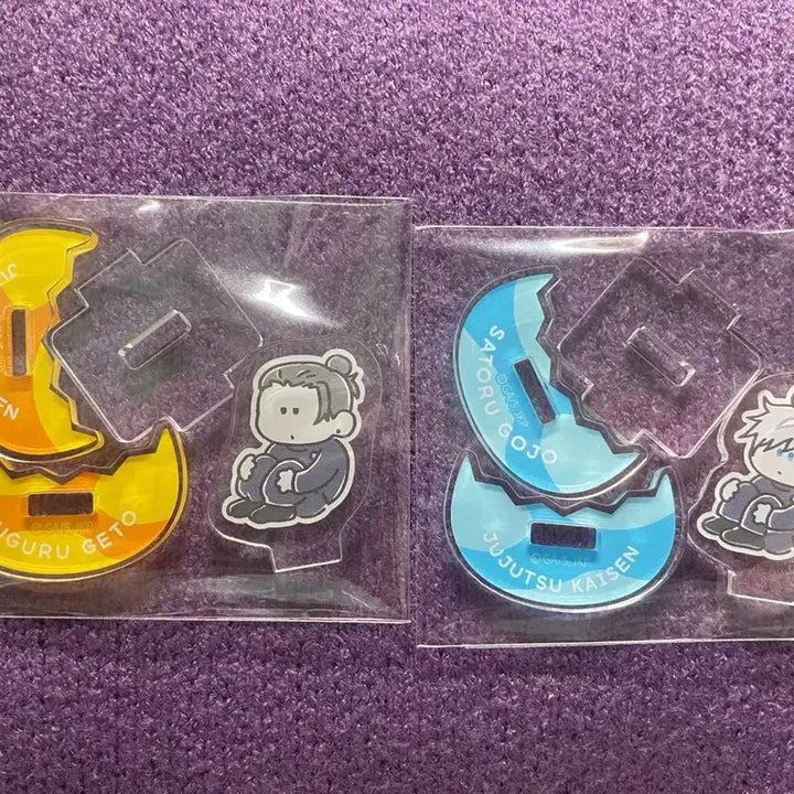 [BUNJANG] Jujutsu Kaisen Satoru Gojo &amp; Suguru Geto YURAYURA Acrylic Standee Bundle Set / 일괄만) 주술회전 고죠 사토루, 게토 스구루 유라유라 아크릴스탠드 지로리