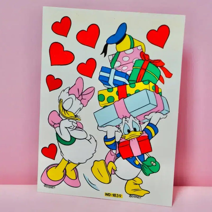 [BUNJANG] Unitech Disney Donald Duck Sticker 90s / [고전문구] 유니테크 디즈니 도날드덕 스티커 90년대