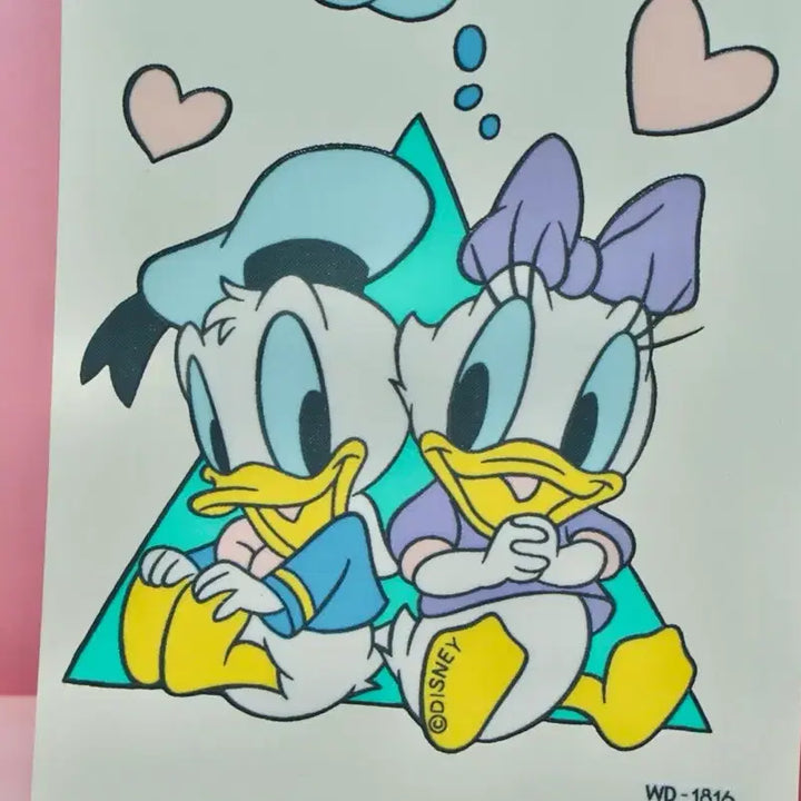 [BUNJANG] Unitech Disney Baby Daisy Duck Sticker (90s) / [고전문구] 유니테크 디즈니 베이비 데이지덕 스티커 90년대