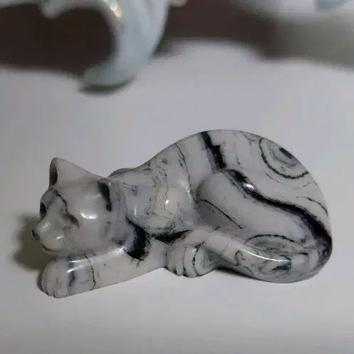 [BUNJANG] Vintage Cat Gemstone Miniature Objet / 최종가Vintage) 빈티지 고양이 원석 미니어처 오브제