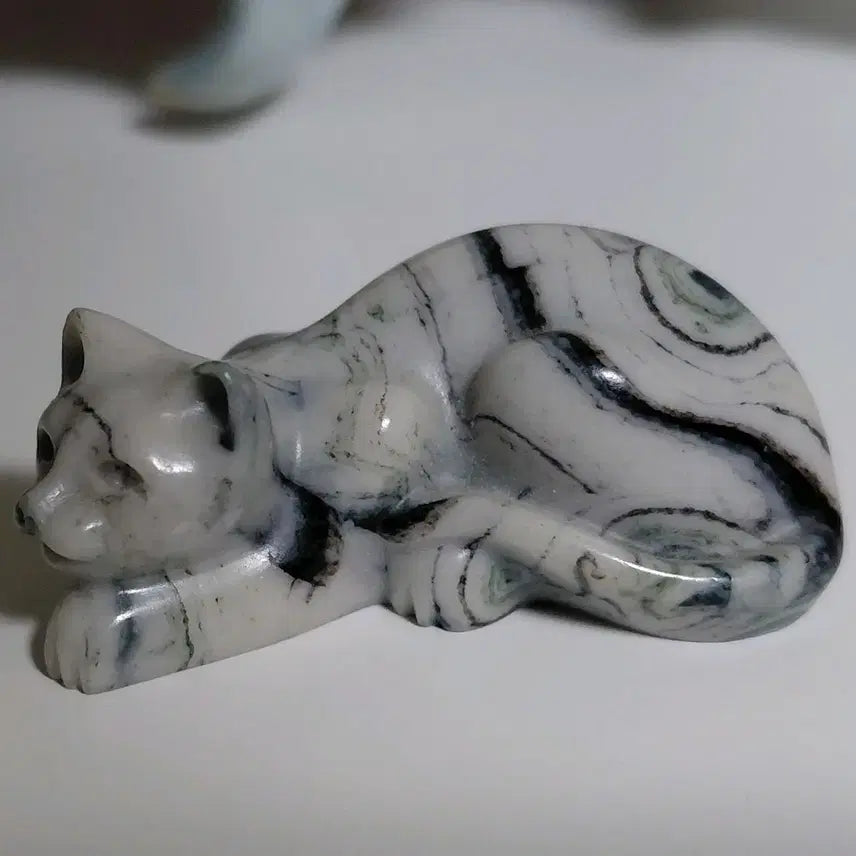 [BUNJANG] Vintage Cat Gemstone Miniature Objet / 최종가Vintage) 빈티지 고양이 원석 미니어처 오브제