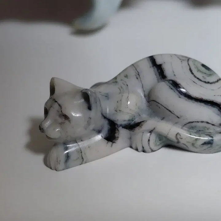 [BUNJANG] Vintage Cat Gemstone Miniature Objet / 최종가Vintage) 빈티지 고양이 원석 미니어처 오브제