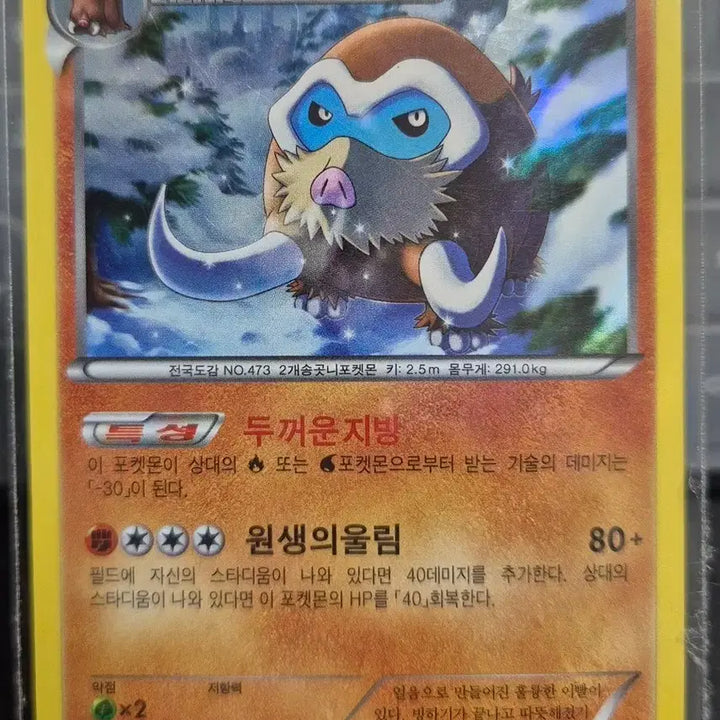 [BUNJANG] Mamoswine R 039/059 XY Pokémon Card / 포켓몬카드 맘모꾸리 R 039/059 XY