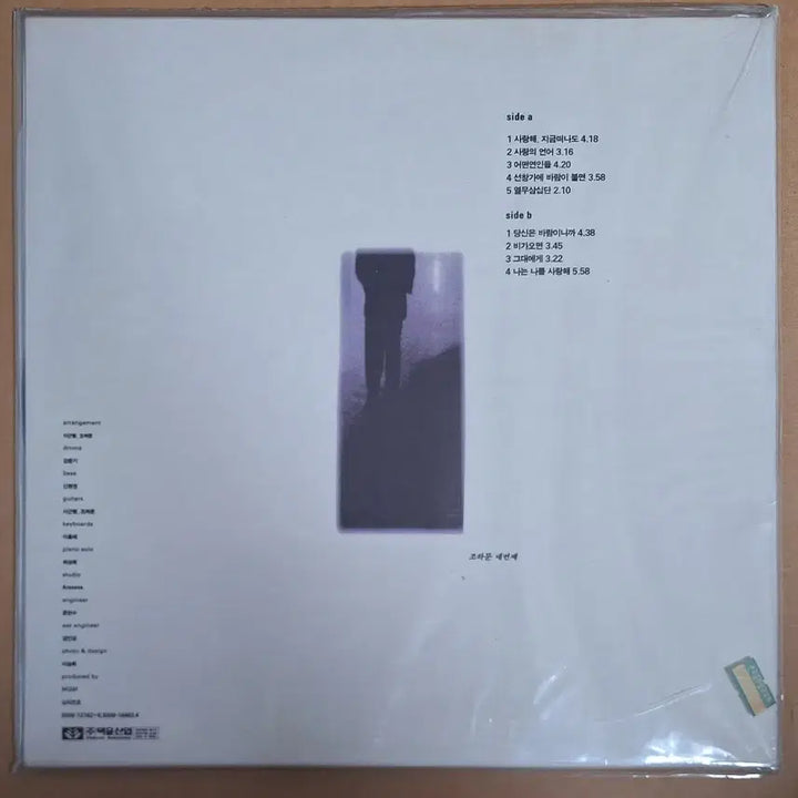 [BUNJANG] Jo Hamon 4th Album LP (Sealed) / 미개봉/조하문 4집 LP