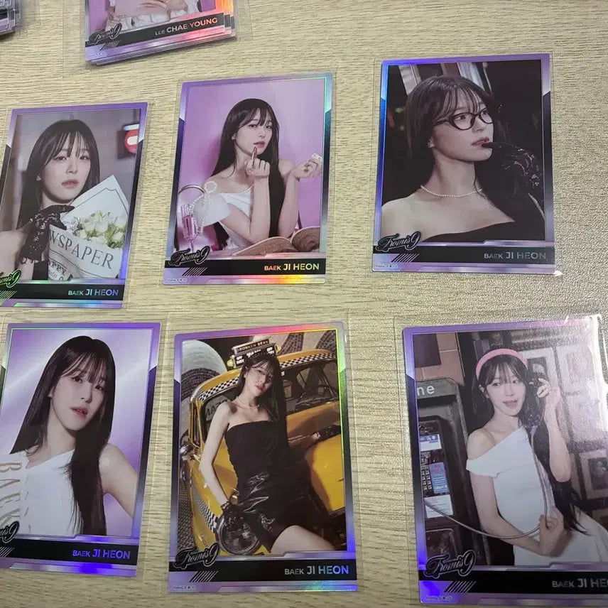 [BUNJANG] fromis_9 Baek Ji-heon Rare Holo Card 6-Set / 프로미스나인 프미나 테레카 백지헌 레어 홀로 카드 6종 세트