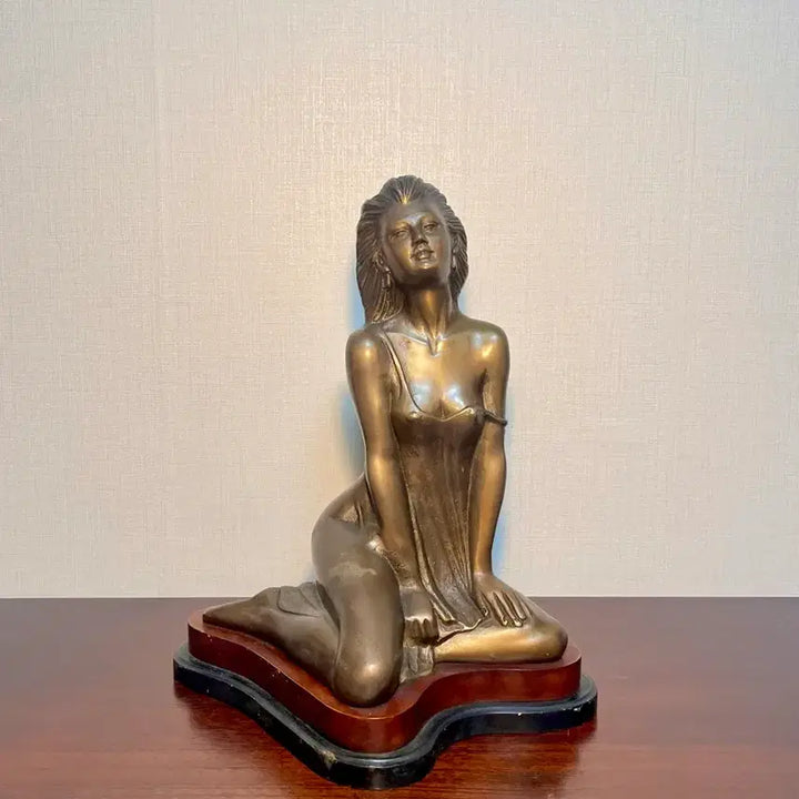 [BUNJANG] Bronze Marilyn Monroe Style Sculpture Statue (43cm) / 동브론즈 여성 조각상 43cm (마릴린 먼로 스타일)
