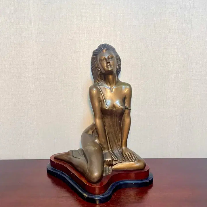 [BUNJANG] Bronze Marilyn Monroe Style Sculpture Statue (43cm) / 동브론즈 여성 조각상 43cm (마릴린 먼로 스타일)