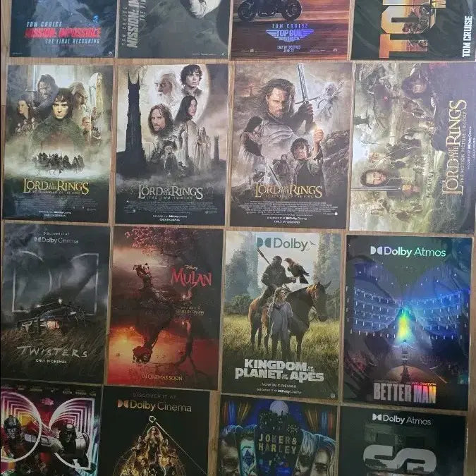 [BUNJANG] Megabox Dolby &amp; Dolby Atmos A3 Poster Set (16 Types) / 메가박스 돌비 &amp; 돌비 애트모스 A3 포스터 16종 일괄 팝니다