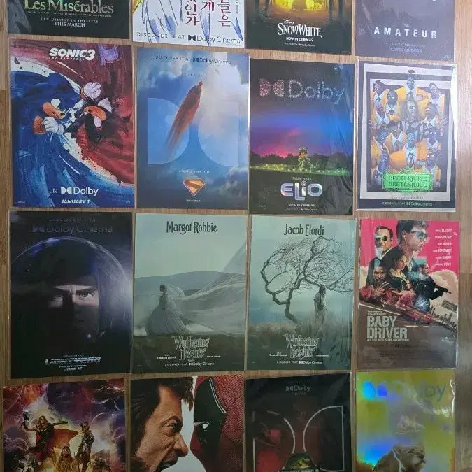 [BUNJANG] Megabox Dolby &amp; Dolby Atmos A3 Poster Set / 메가박스 돌비 &amp; 돌비 애트모스 A3 포스터 16종 일괄 팝니다