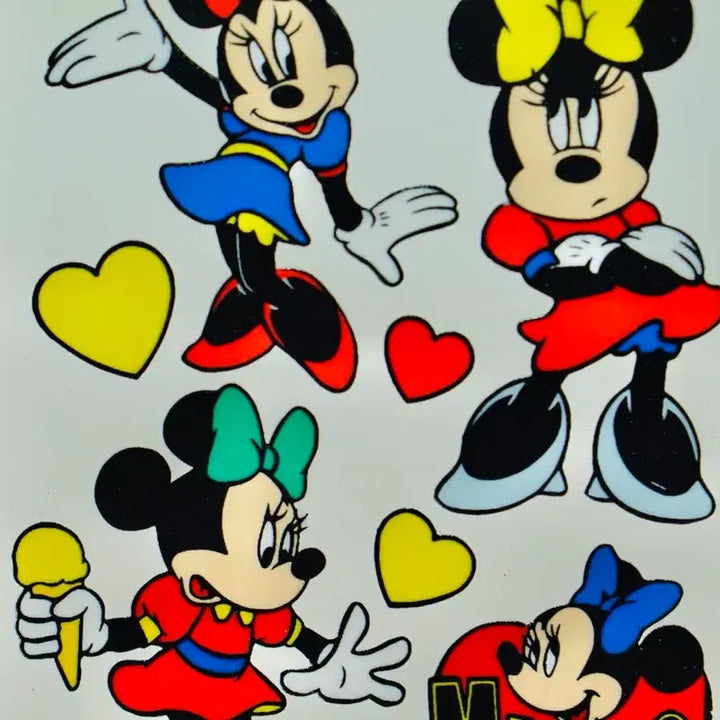 [BUNJANG] Unitech Disney Minnie Mouse Stickers 90s Vintage / [고전문구] 유니테크 디즈니 미니마우스 스티커 90년대
