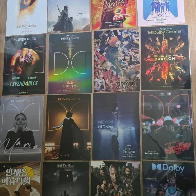 [BUNJANG] Megabox Dolby &amp; Dolby Atmos A3 Poster Set (16 Types) / 메가박스 돌비 &amp; 돌비 애트모스 A3 포스터 16종 일괄 팝니다