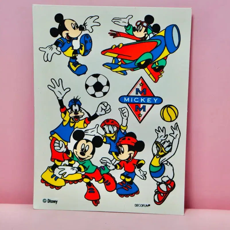 [BUNJANG] Unitech Disney Mickey Mouse Stickers 90s / [고전문구] 유니테크 디즈니 미키마우스 스티커 90년대