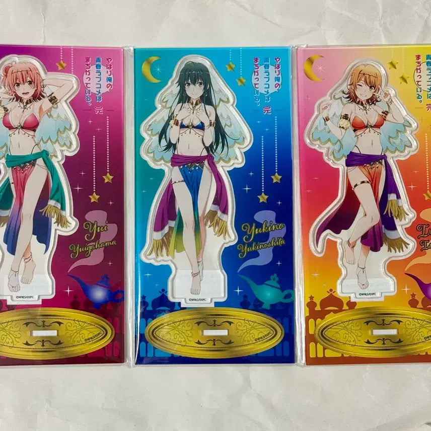 [BUNJANG] Yahari Ore no Seishun Love Comedy wa Machigatteiru. Acrylic Stand Set (Arabian Night, Beach Volleyball, Kawaii Fashion) / 9개)내청코 아라비안나이트/비치발리볼/카와이패션 아크릴스탠드