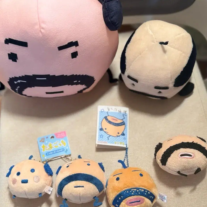 [BUNJANG] Tamagotchi Oyajitchi Doll &amp; Keychain Set / 다마고치 오야지치 인형, 키링세트  (5개 일괄로만 판매)