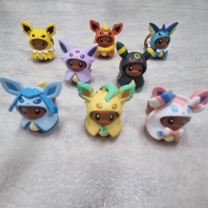 [BUNJANG] Pokemon Poncho Eevee Gacha Full Set / 포켓몬 판쵸 이브이 가챠 풀셋 팝니다