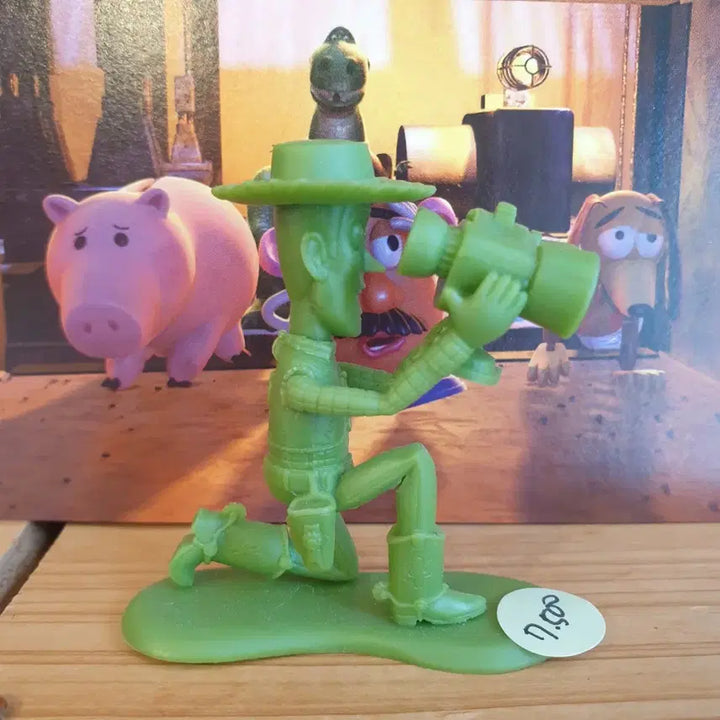 [BUNJANG] Disney Pixar Toy Story Green Army Man Woody Figure / 토이스토리 그린아미맨 우디 피규어