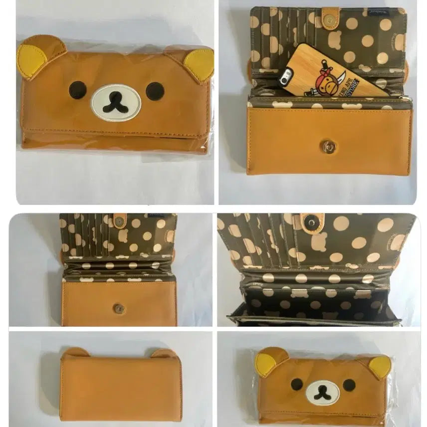 [BUNJANG] Rilakkuma Face Long Wallet - Authentic Vintage Stationery / 정품 고전문구 리락쿠마 페이스 장지갑