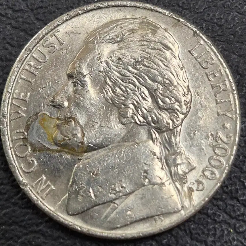 [BUNJANG] 2000 US Nickel "D" Mint Error Coin / 2000년 D미국 니켈 다이크립. 주조오류