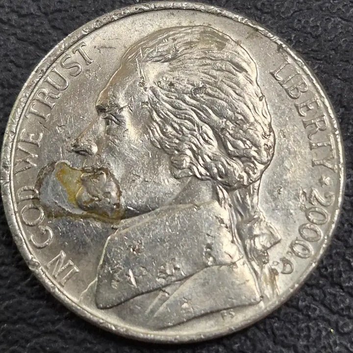 [BUNJANG] 2000 US Nickel "D" Mint Error Coin / 2000년 D미국 니켈 다이크립. 주조오류